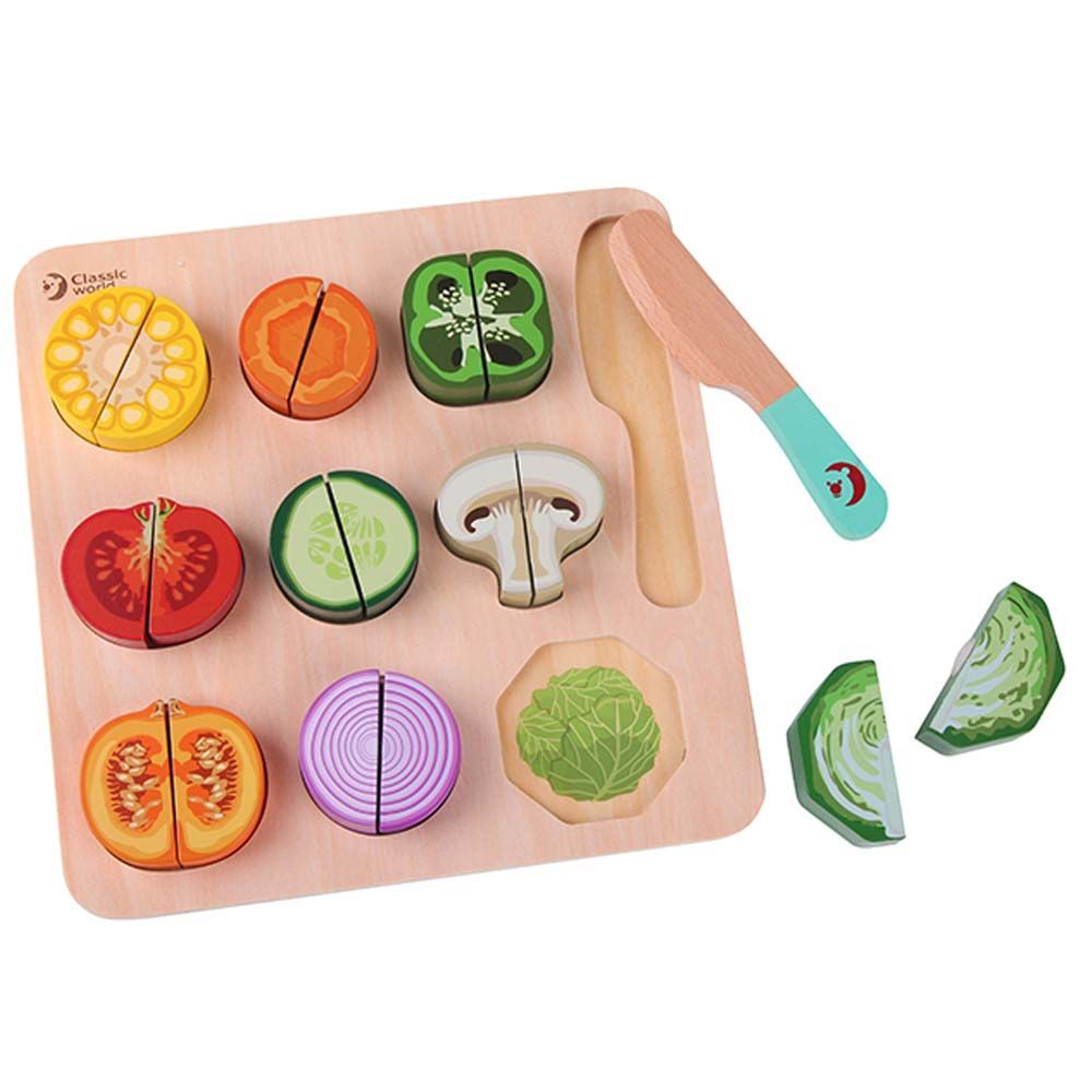 Classic World - Cutting Vegetables Puzzle - 20 Pcs