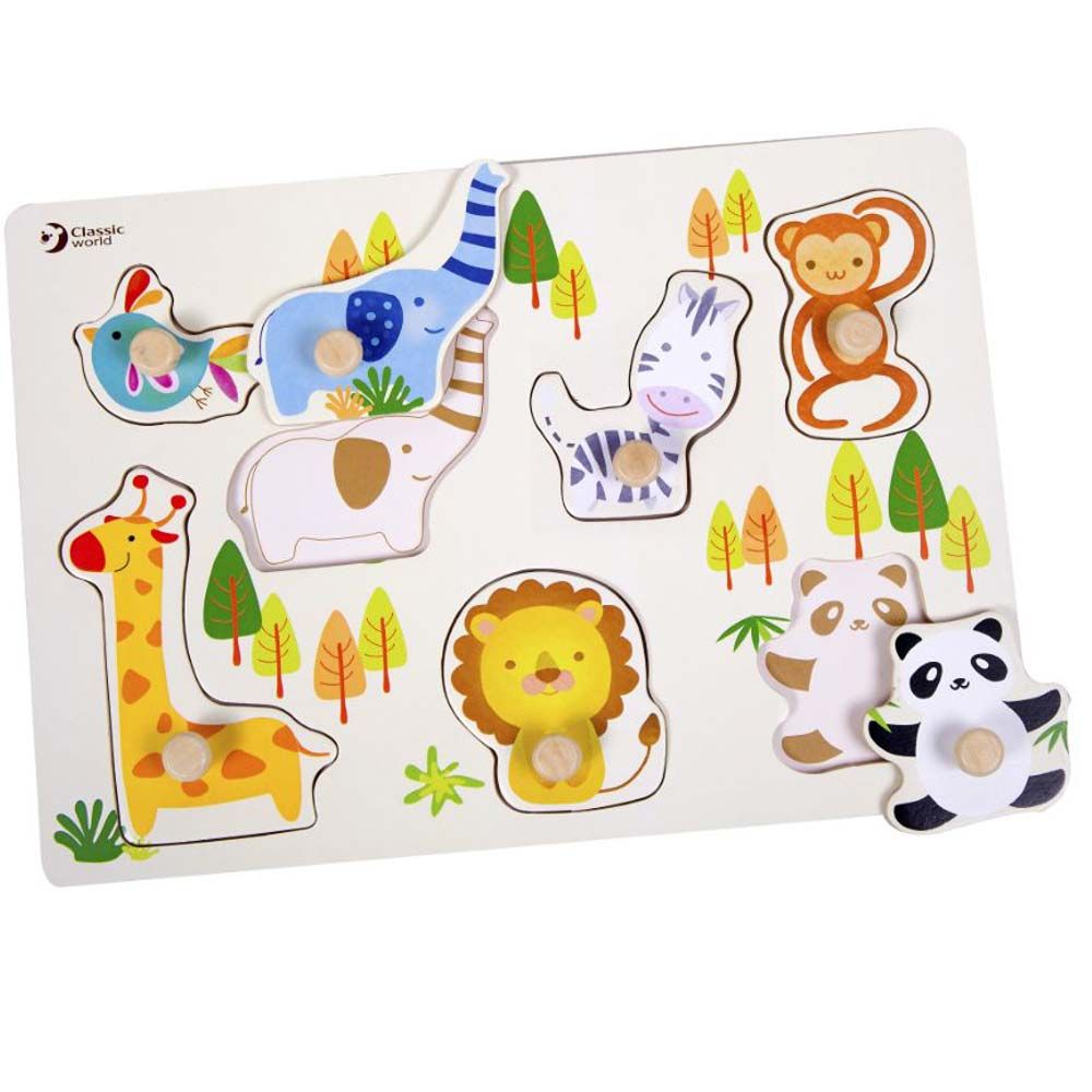 Classic World - Zoo Puzzle - 8 Pcs