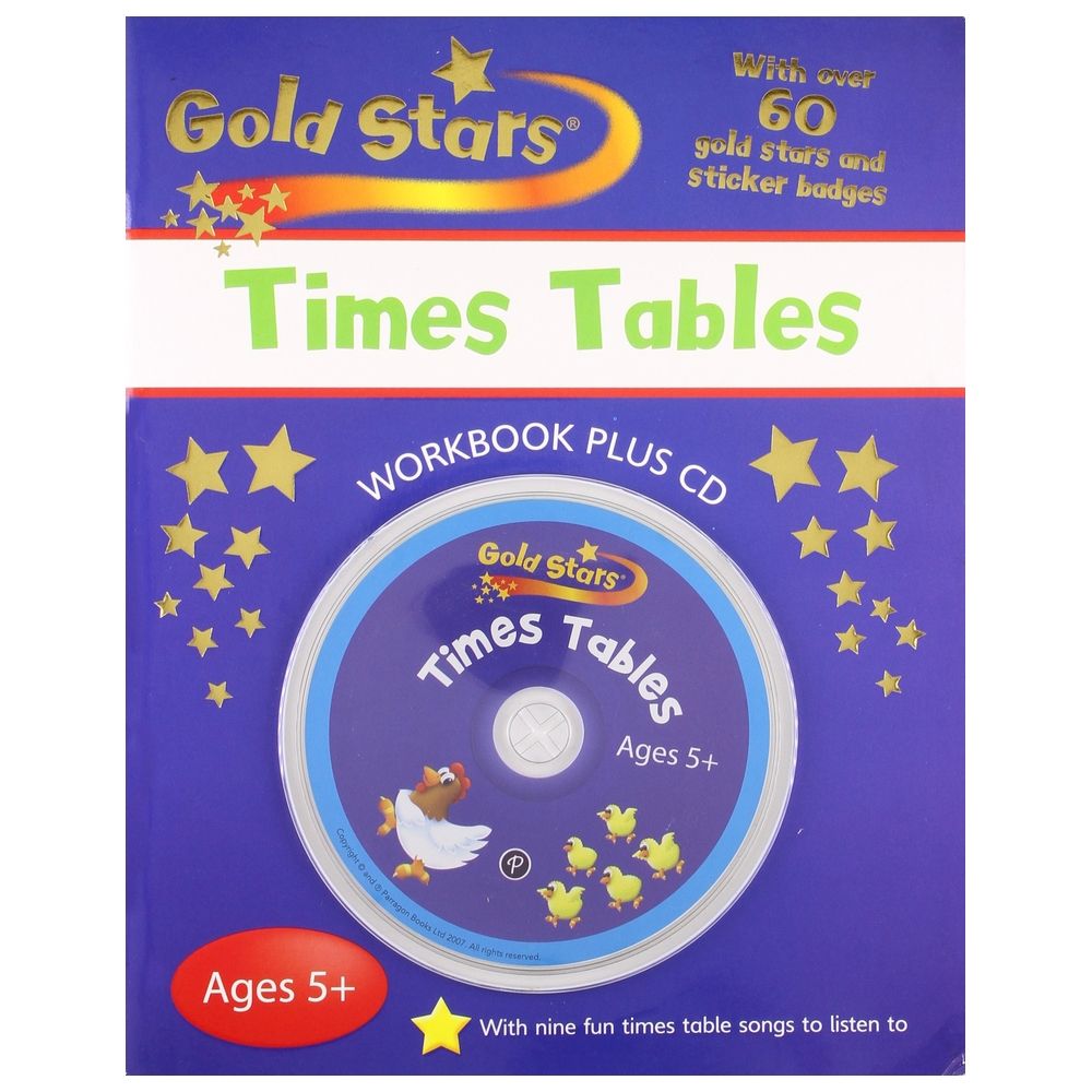  كتاب times table (gold stars)