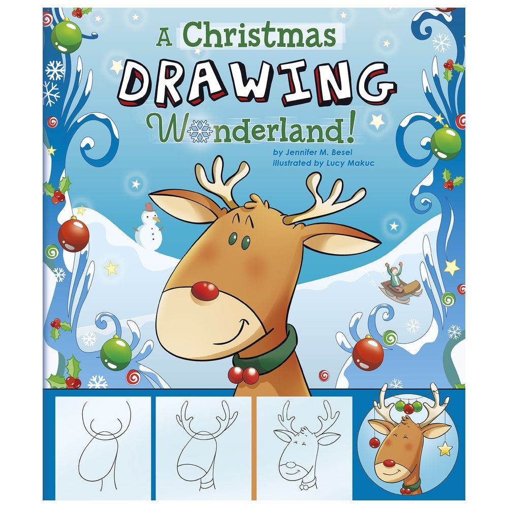  كتاب drawing christmas: step-by-step sketchbooks