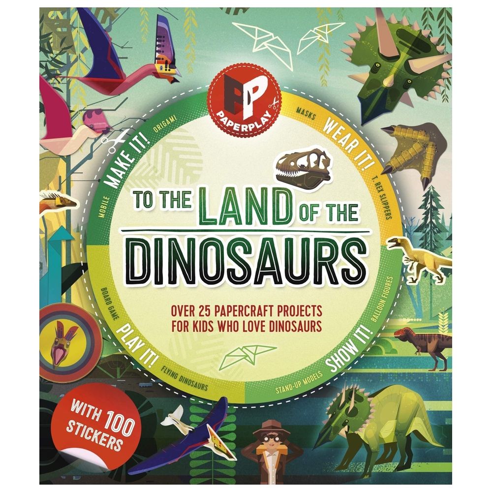  كتاب paperplay - to the land of the dinosaurs