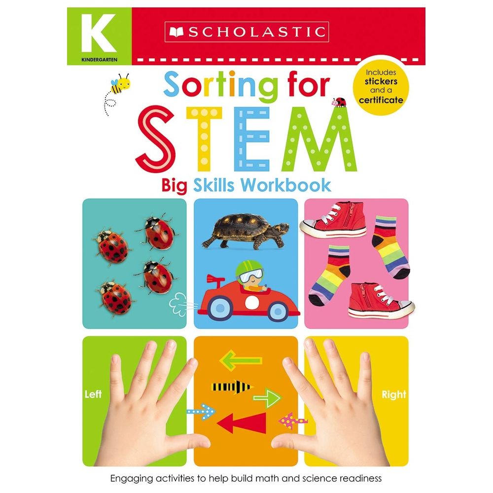 Kindergarten Big Skills Workbook: Sorting For Stem