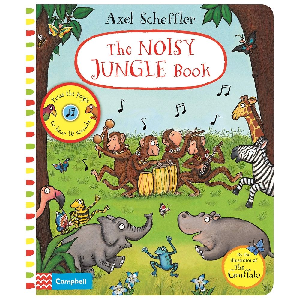  كتاب the noisy jungle book: a press-the-page sound book