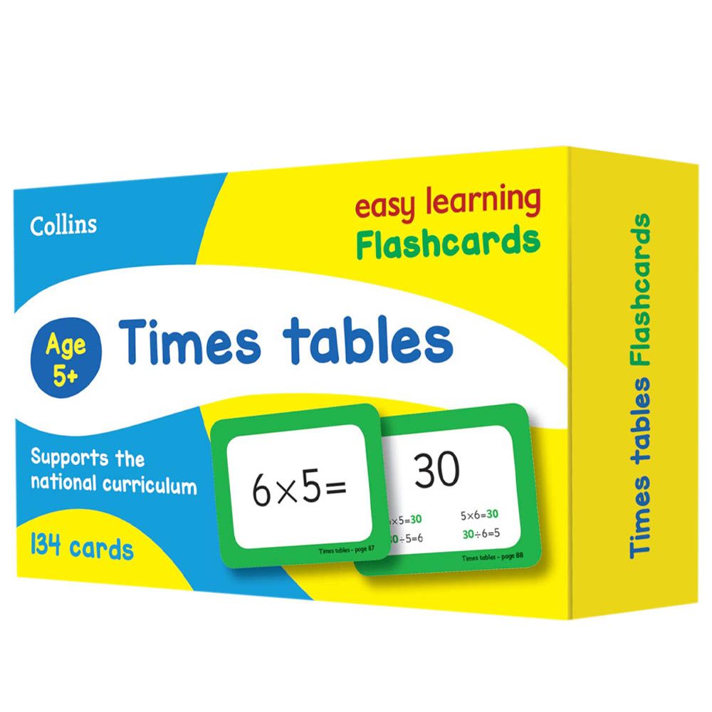 Times Tables Flashcards: Ideal for Home Learning