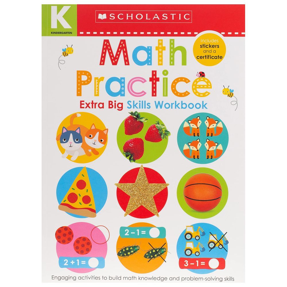 Math Practice: Kindergarten Extra Big Skills Workbook