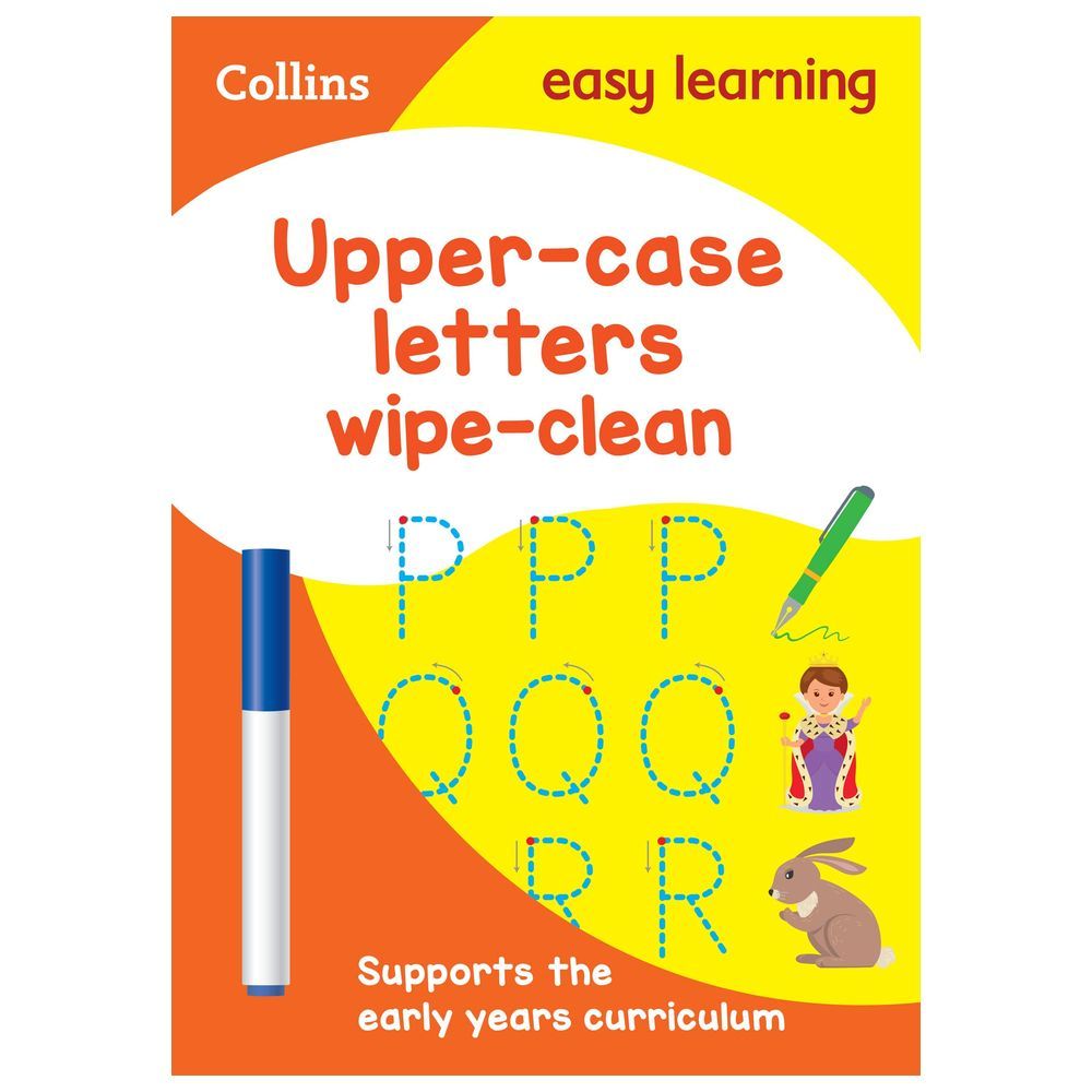 Upper Case Letters Age 3-5 Wipe Clean Activity Book