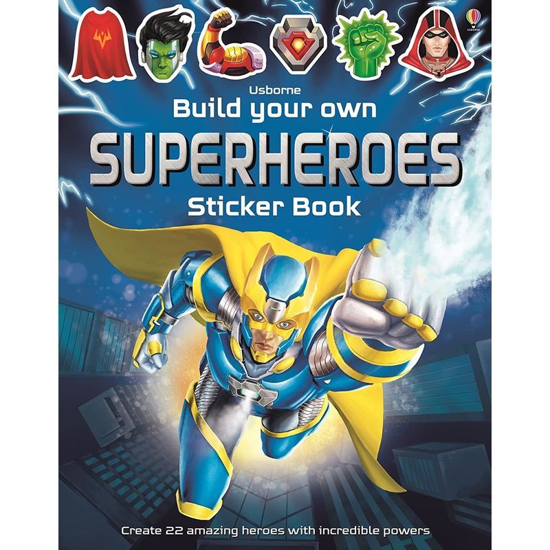 Usborne Books - Build Your Own Superheroes Sticker Book