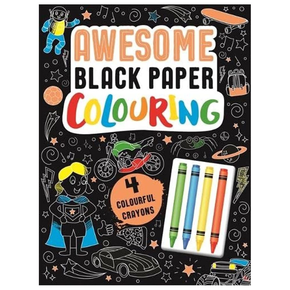 كتاب تلوين Awesome Black Paper Colouring