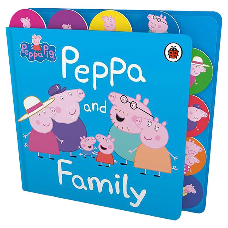  كتاب peppa pig: peppa and family: tabbed board book