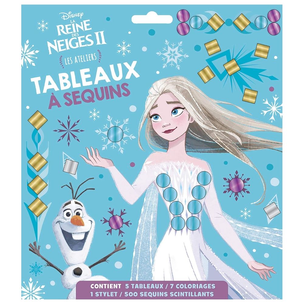 La Reine Des Neiges 2 - Pochette Les Ateliers - Tableaux A Sequins - Disney