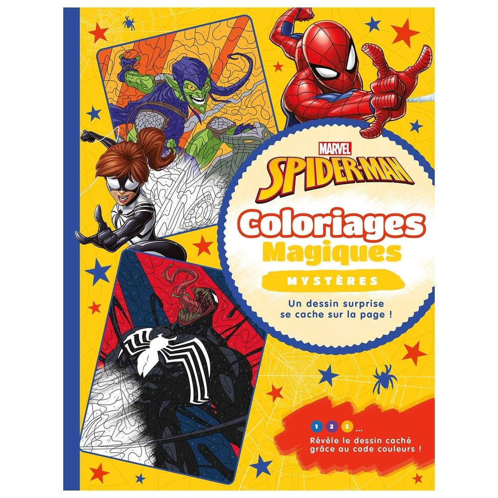 Spider-Man- Coloriages Magiques - Mysteres - Marvel