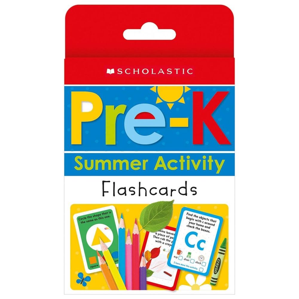  كتاب pre-k summer activity flashcards: scholastic early learners (flashcards)