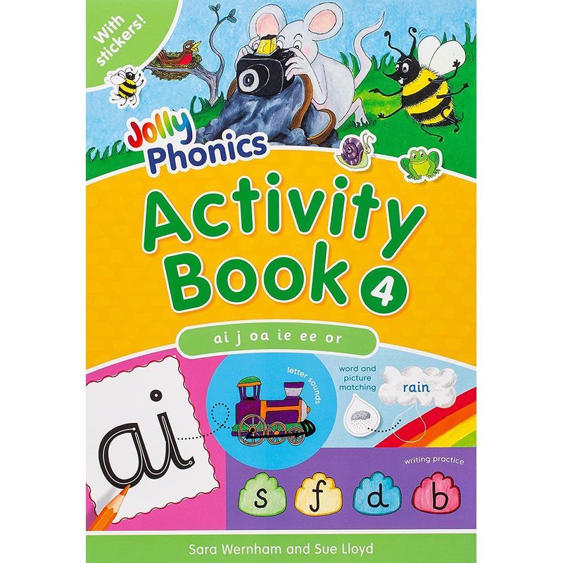 Jolly Phonics Activity Book 4: In Precursive Letters: British English Edition