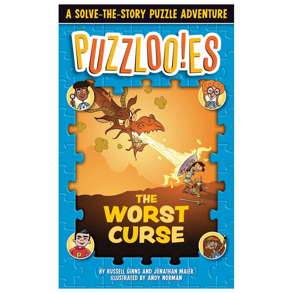  كتاب puzzloonies! the worst curse: a solve-the-story puzzle adventure