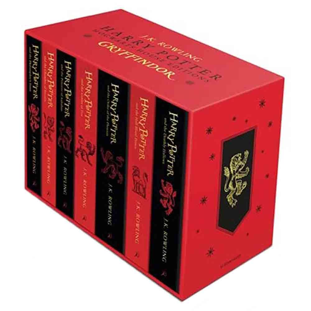 Harry Potter Gryffindor House Editions Paperback Box Set: 7 Books