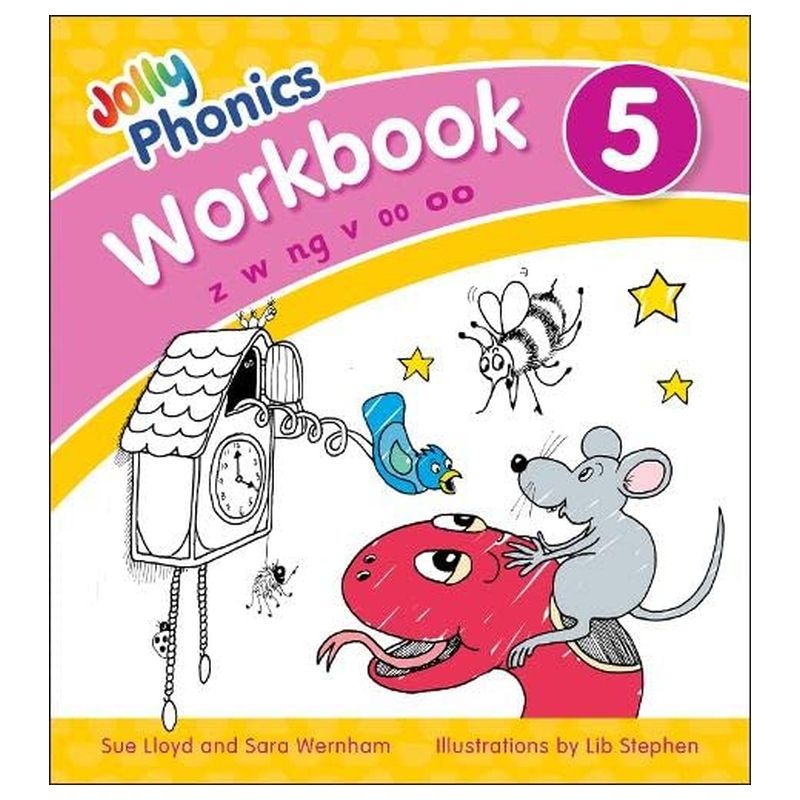  كتاب jolly phonics workbook 5: in precursive letters (british english edition)