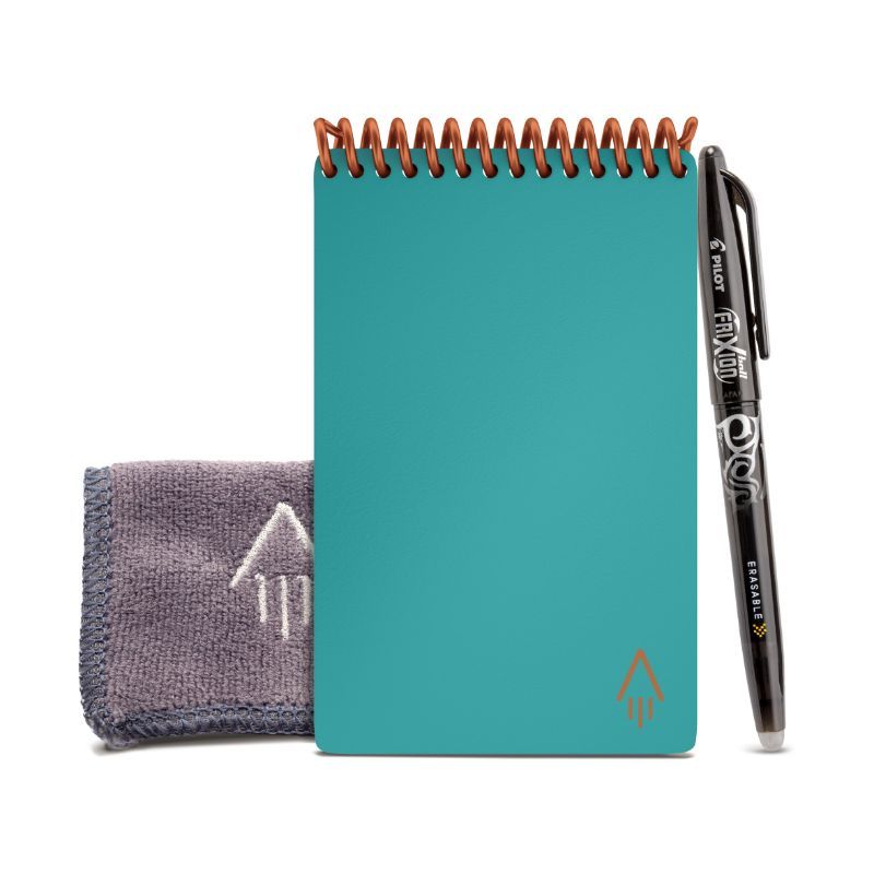 Rocketbook Mini Smart Reusable Notepad, Dot Grid - Teal