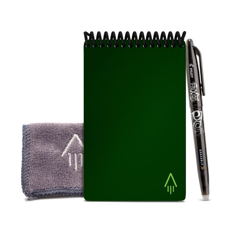 Rocketbook Mini Smart Reusable Notepad, Dot Grid - Green