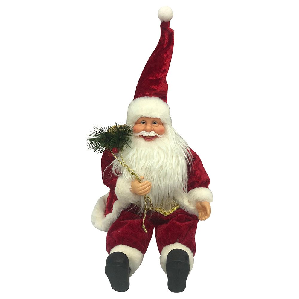 Chamdol - Sitting Santa 45cm - Gold/Red