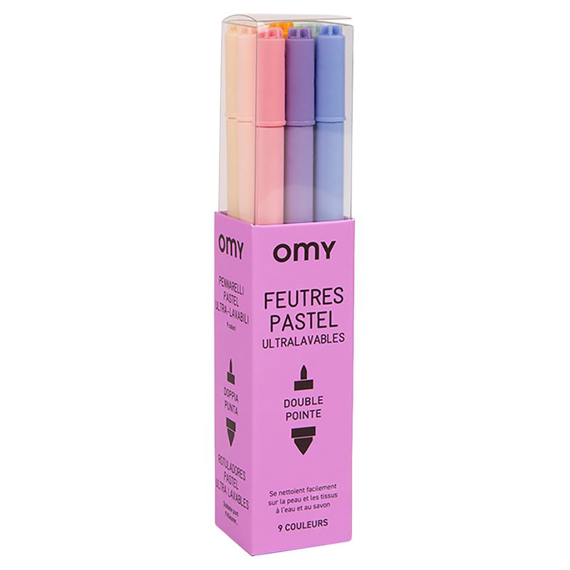 Omy - 9 Markers - Pastel