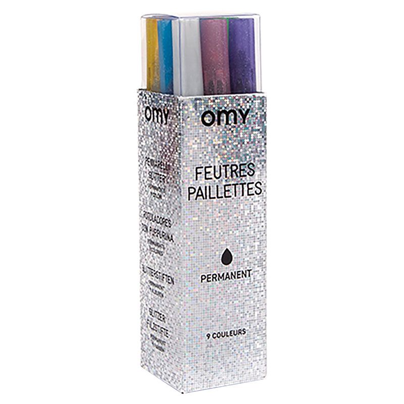 Omy - 9 Markers - Glitter