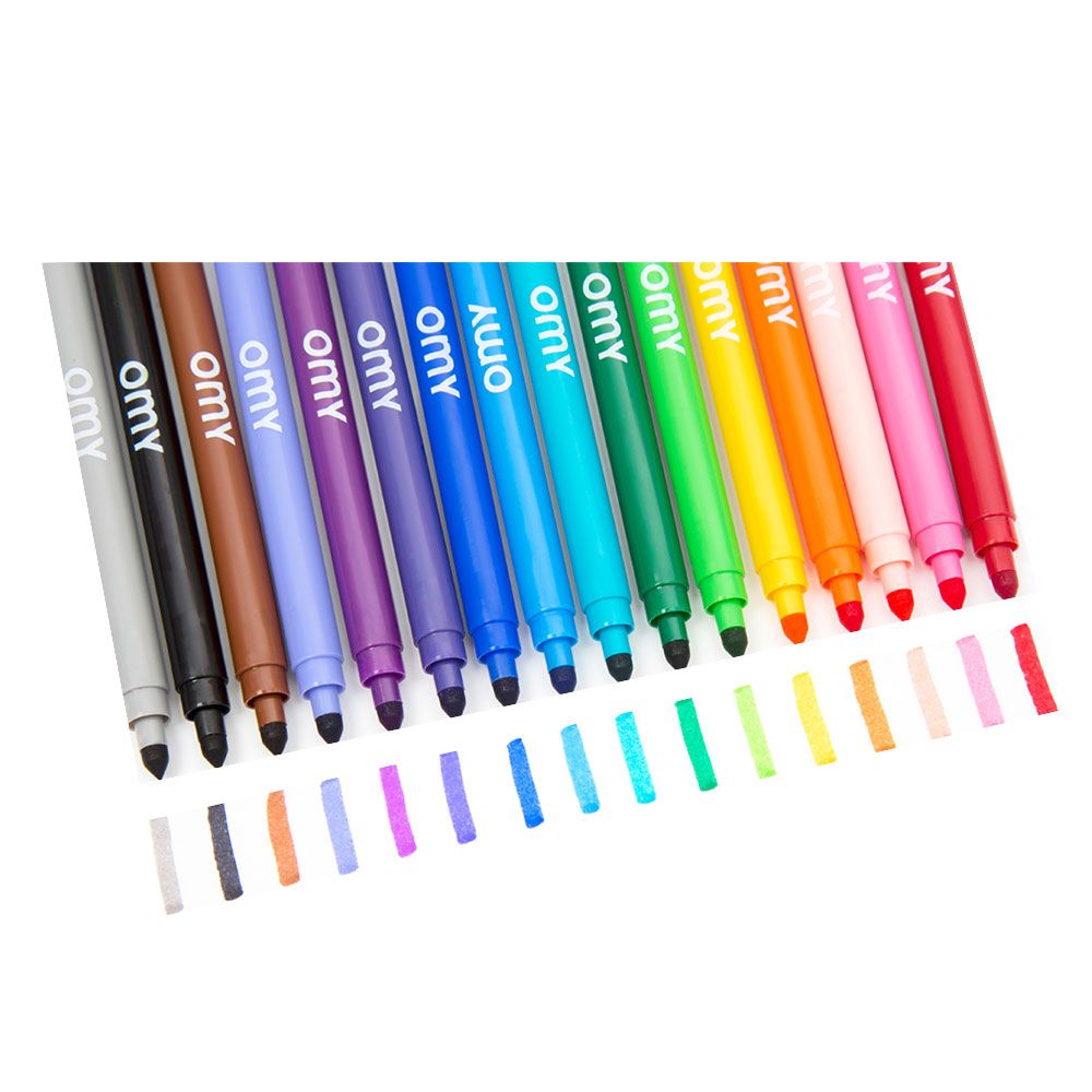 OMY - Washable Felt Pen - 16pcs