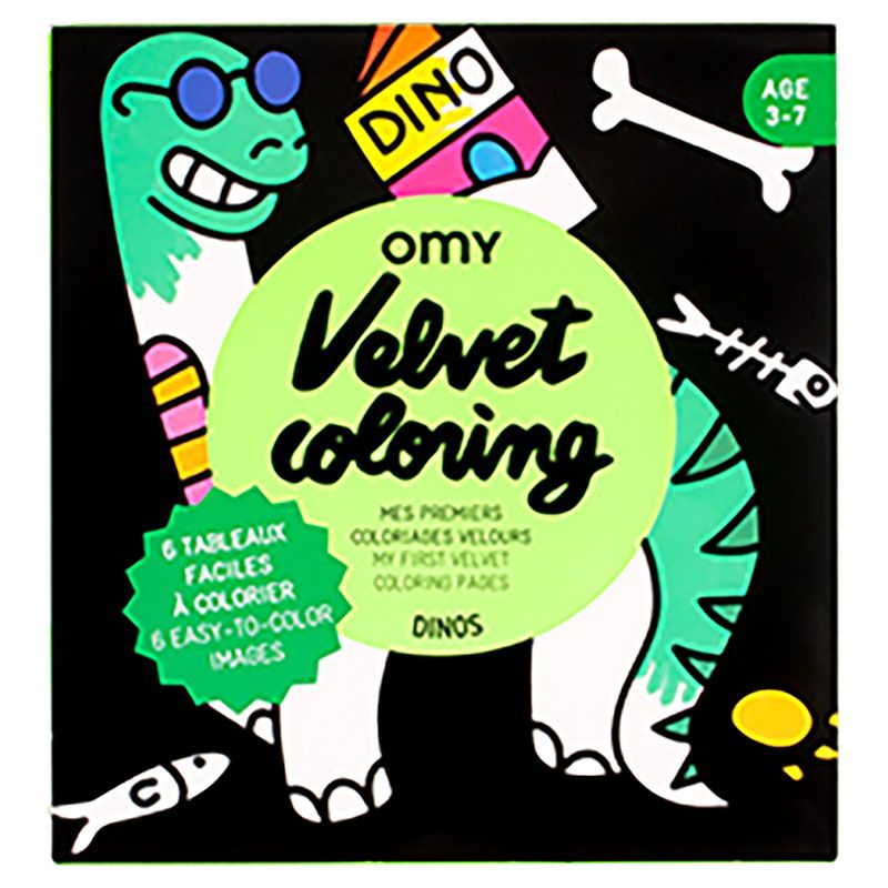 Omy - Velvet Colouring - Dino