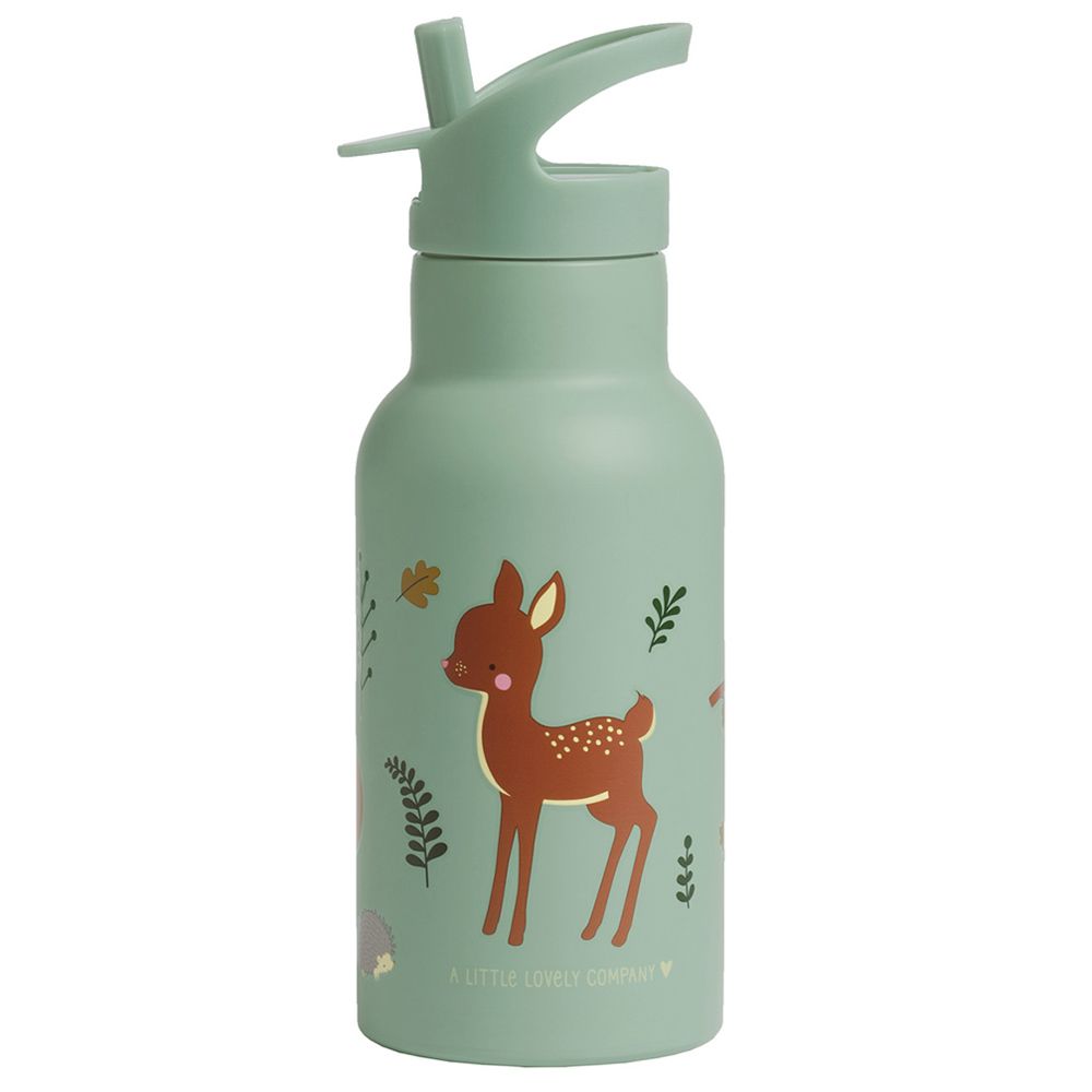 A Little Lovely Company - Stainless Steel Bottle - Forest - 350ml