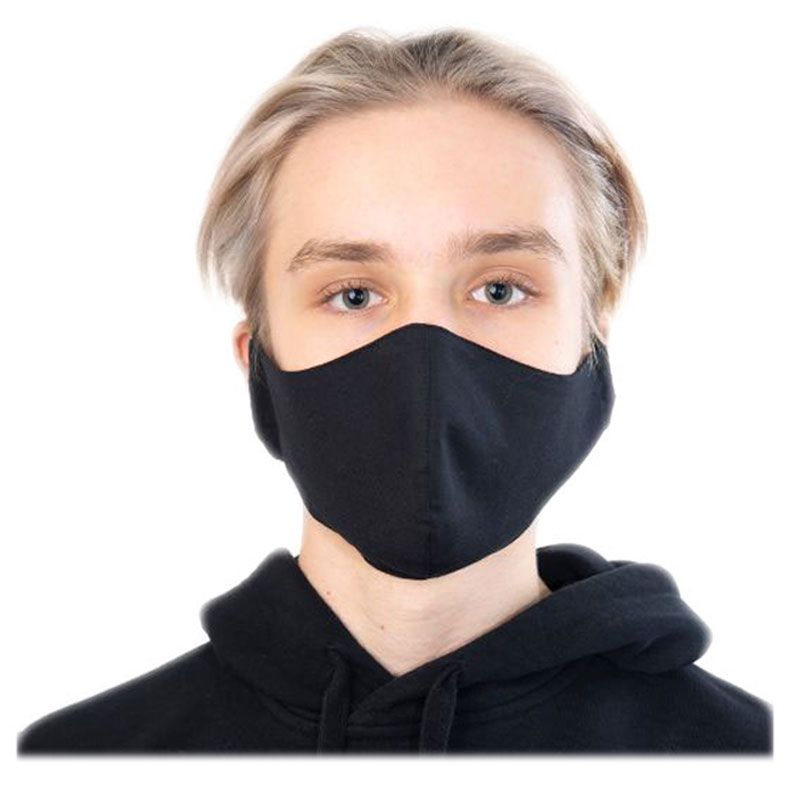 Coochy Coo Fabric Mask for Kid & Adult Plain Black