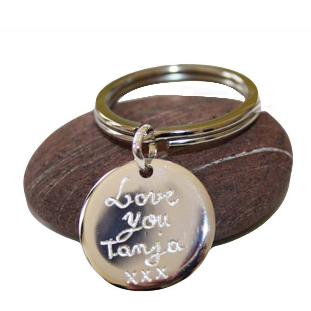 Personalised Sterling Silver Key Ring