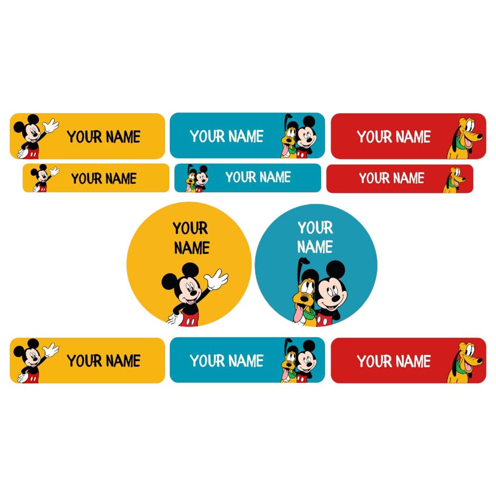 Impressions - Personalised Waterproof And Iron On Labels - Mickey - 98 Pcs 