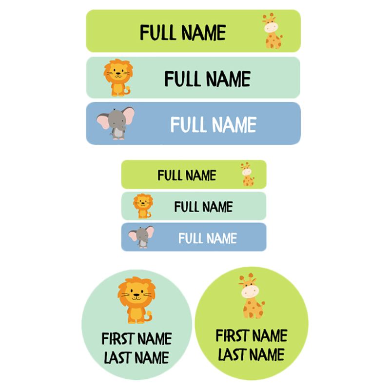 Impressions - Personalized Waterproof Labels - Jungle Friend