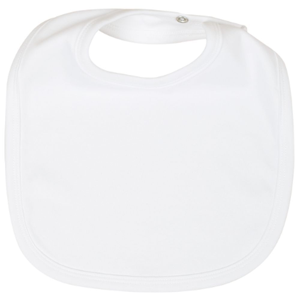 Impressions - Premium 100% Cotton Bib - White