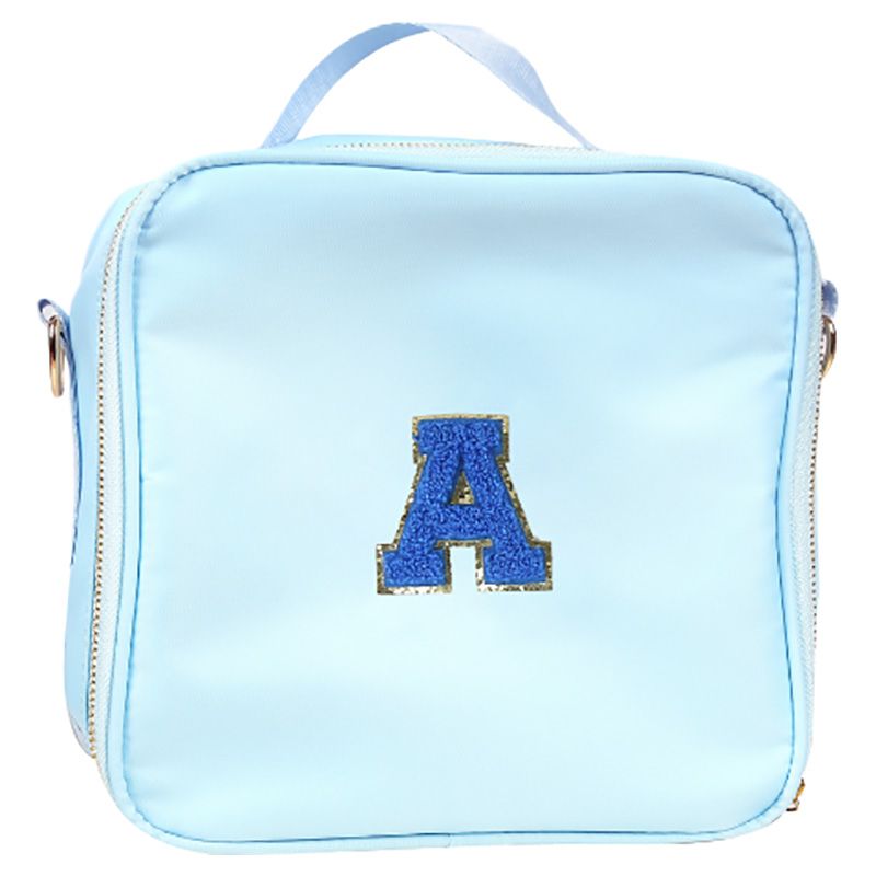 Impressions - Kids Lunch Bag w/ Personalized Chenille Letter - Blue