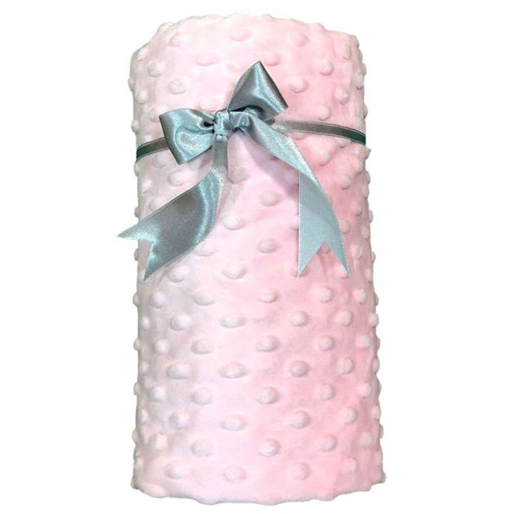 Impressions - Minky Blanket- Baby Pink