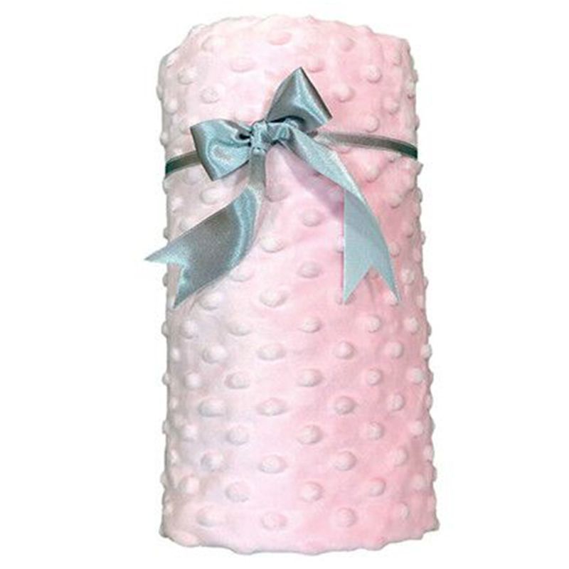 Impressions - Personalized Baby Minky Blanket - Baby Pink