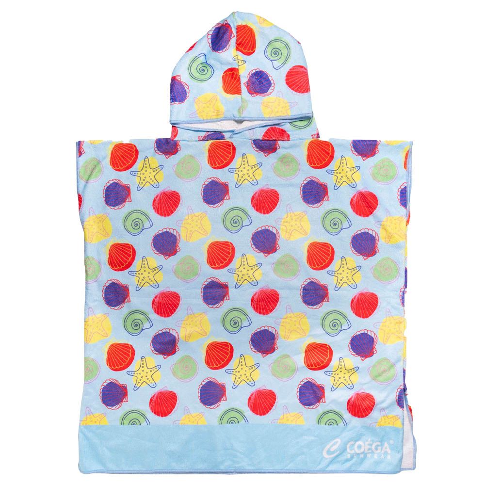 Coega Sunwear - Kids Poncho - Colourful Seashells