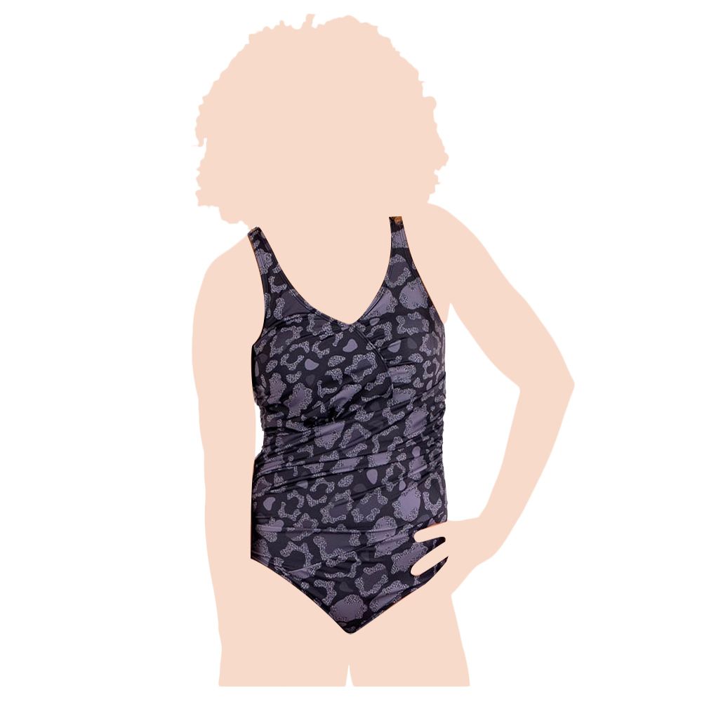 Coega Sunwear - Swim Suit Vintage - Black Glitter Cheetah