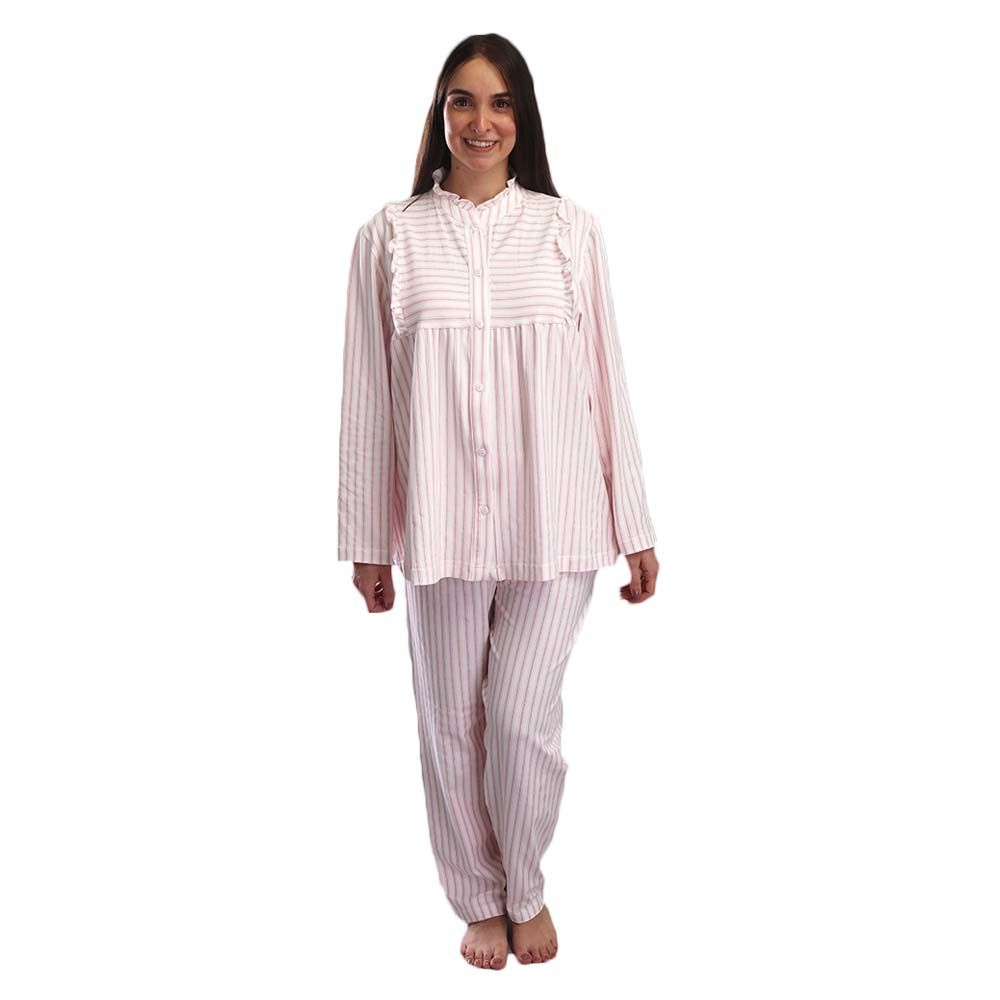 Cosset - 2pc-Set - Strand Shirt & Pyjama - Pink