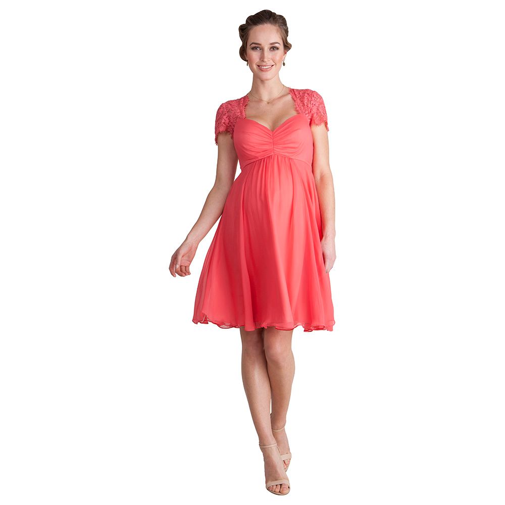 Seraphine - Maya Maternity Cocktail Dress - Rose