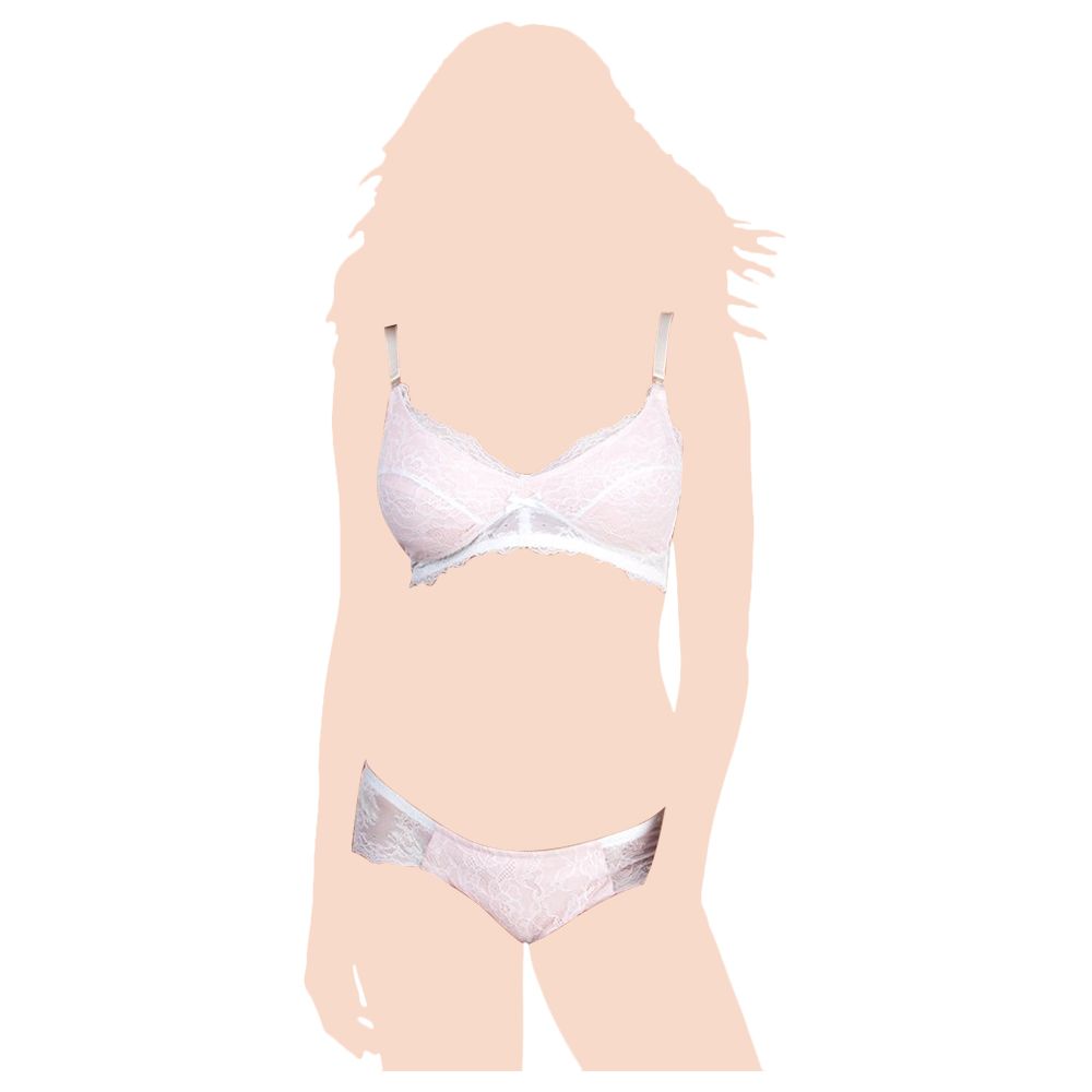 Seraphine - Raleigh All Over Lace Brief - Blush