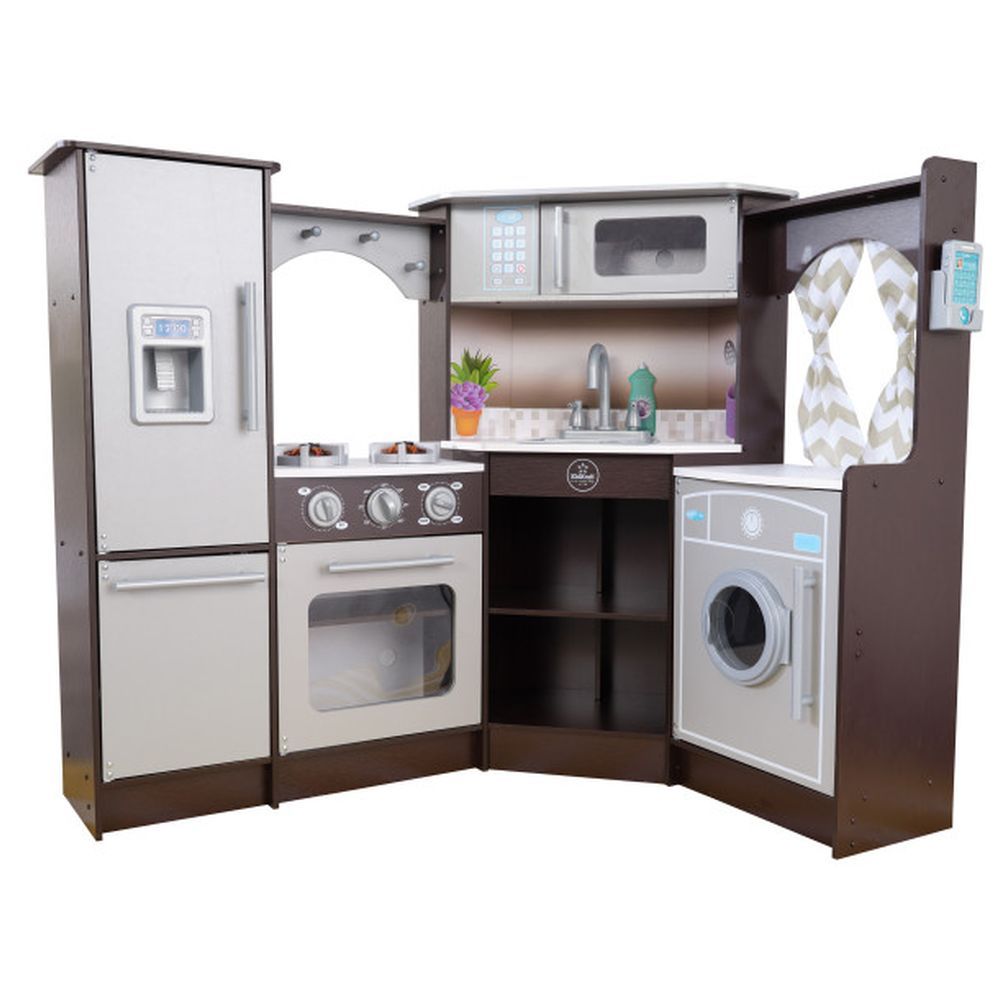 Kidkraft - Ultimate Corner Play Kitchen - Espresso