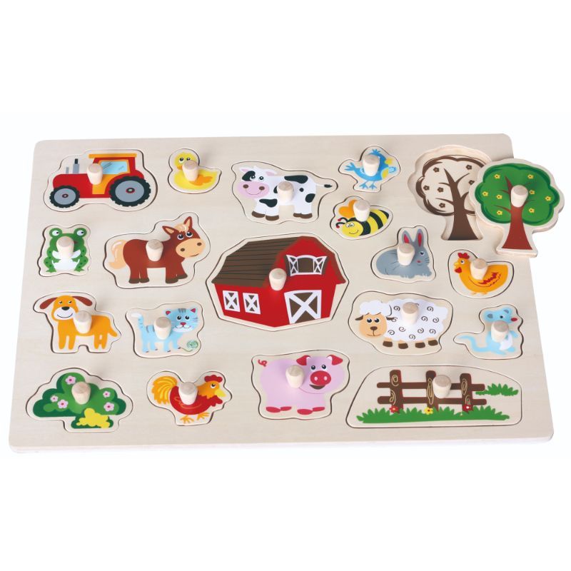 Lelin - Farm Peg Puzzle - Big Size