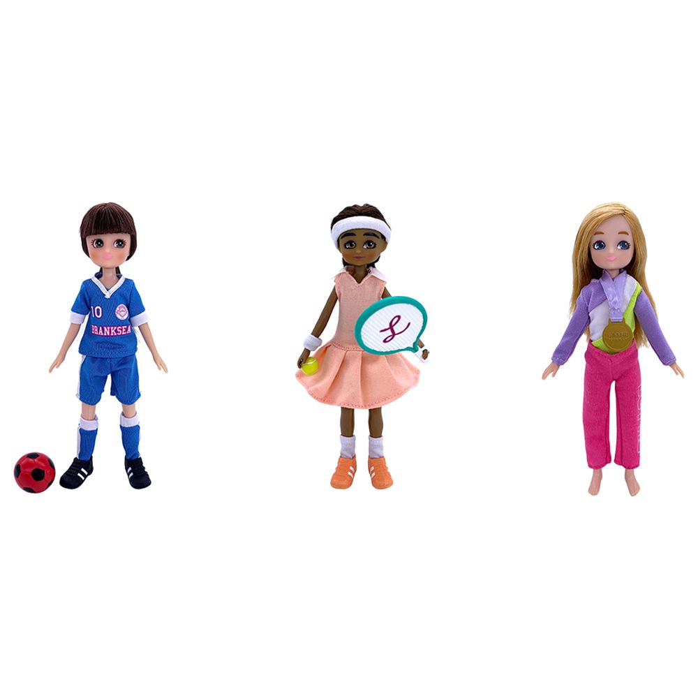 Lottie - Branksea Sports Club Multipack 3 Outfit Doll