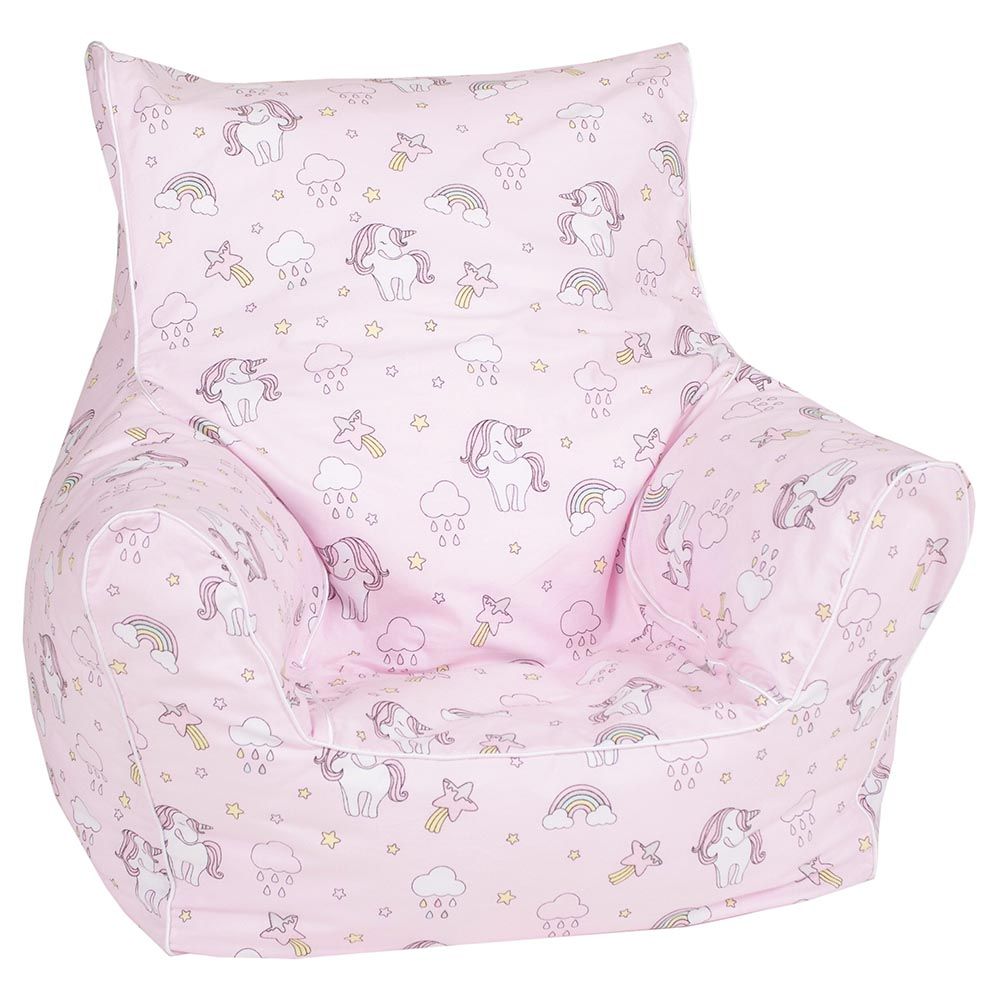 DELSIT - Bean Chair Pink - Unicorns