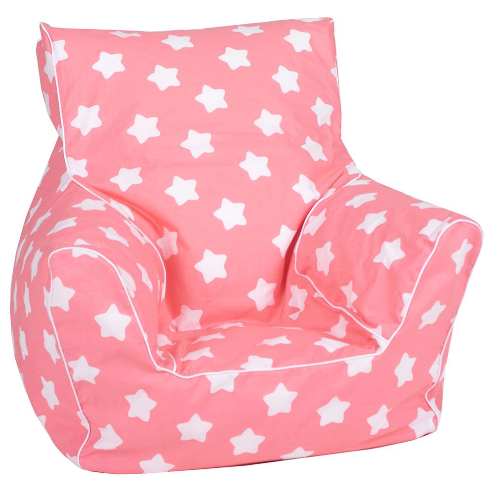 DELSIT - Bean Chair Pink With Stars Unicorns