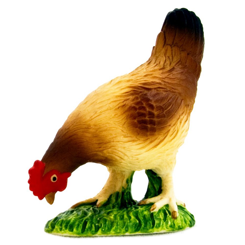 Animal Planet - Mojo Hen Eating Toy Figure - Brown