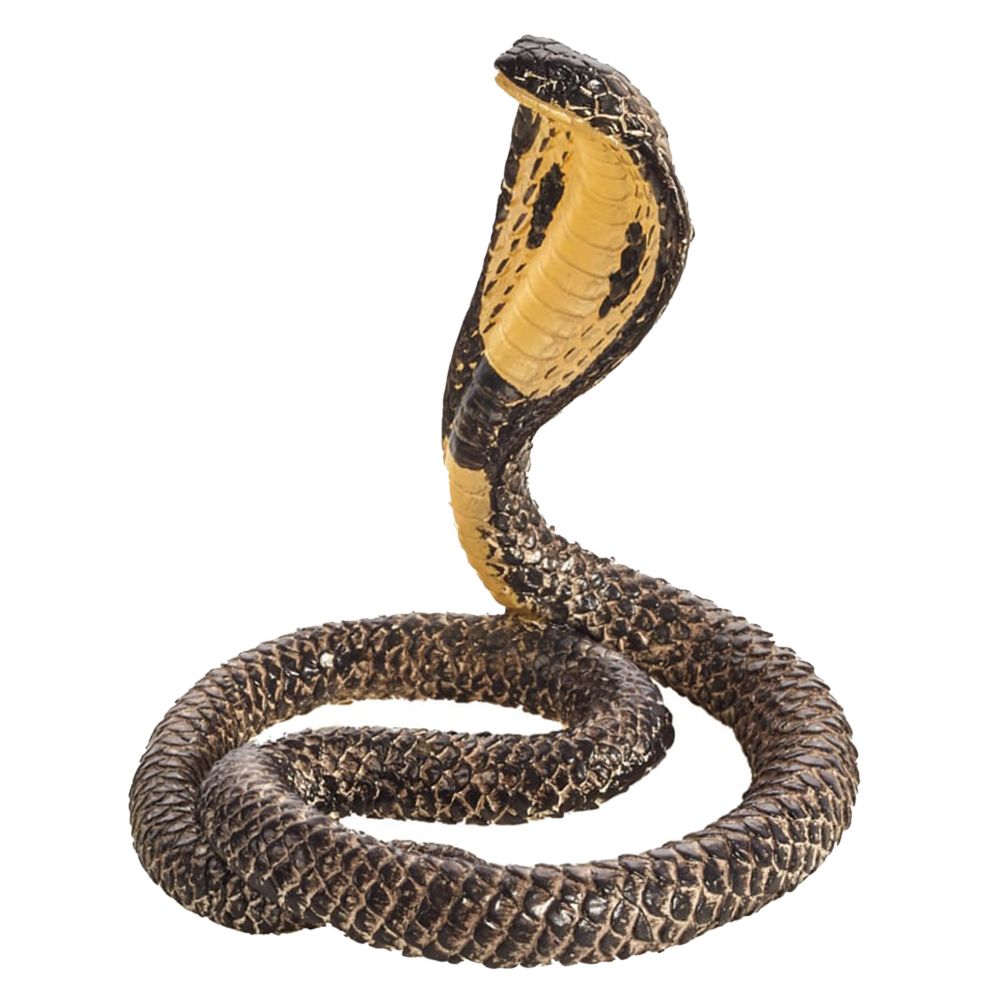 Animal Planet - Mojo Cobra Toy Figure - Dark Brown & Yellow