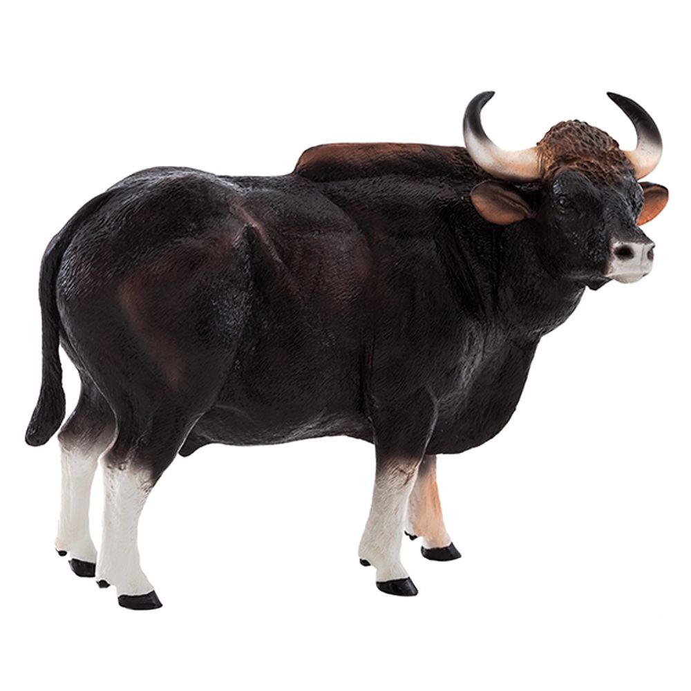 Animal Planet - Mojo Gaur Bull Toy Figure - Black