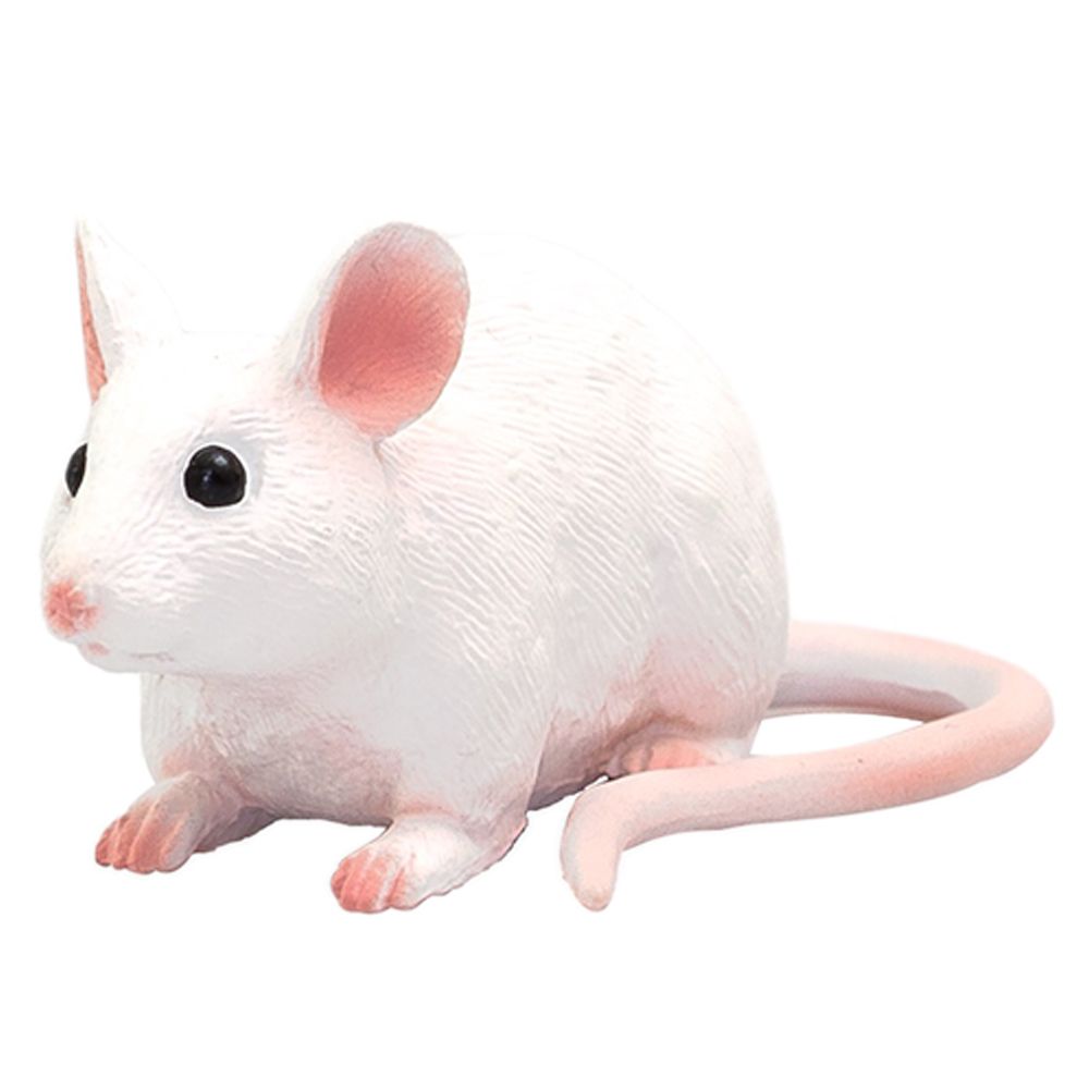 Animal Planet - Mojo Mouse Toy Figure - White